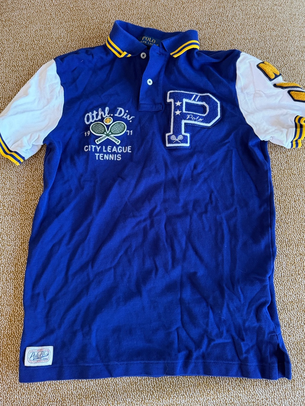 Polo by Ralph Lauren Men’s Royal Blue Tennis Polo Shirt